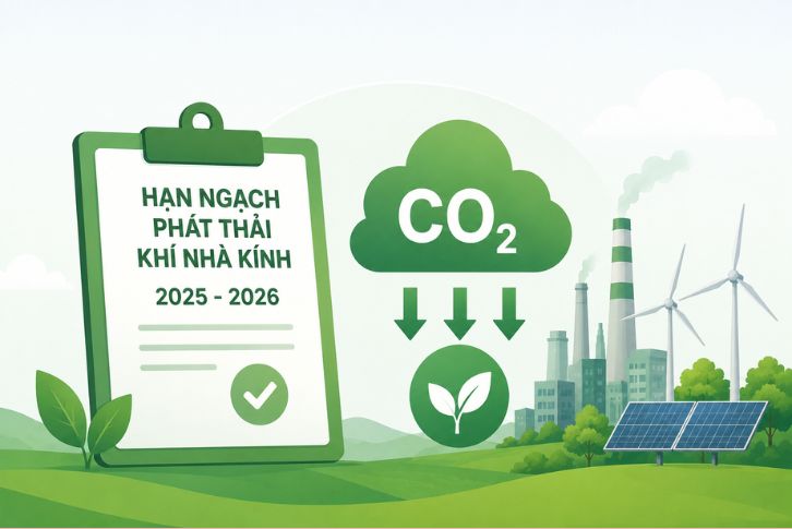 Hạn ngạch phát thải khí nhà kính: Quy định phân bổ mới nhất áp dụng từ 2026