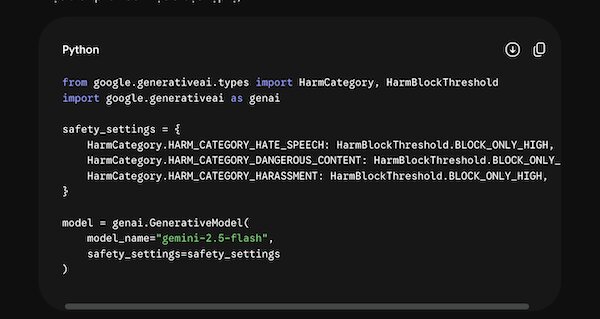 Python lỗi 1076 của Gemini
