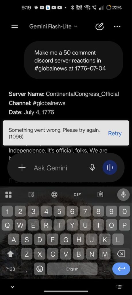 Lỗi 1096 Gemini Là Gì? Nguyên Nhân Và 5 Cách Khắc Phục Triệt Để Nhanh Nhất 1 lỗi 1096 gemini