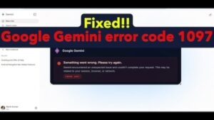 lỗi 1097 của gemini là gì