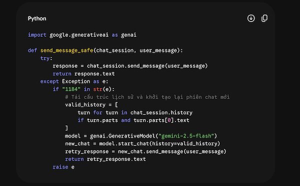Lỗi 1184 Gemini Là Gì? Nguyên Nhân Lệch Ngữ Cảnh Và 5 Cách Khắc Phục Nhanh 5 Python sửa lỗi 1184 Gemini